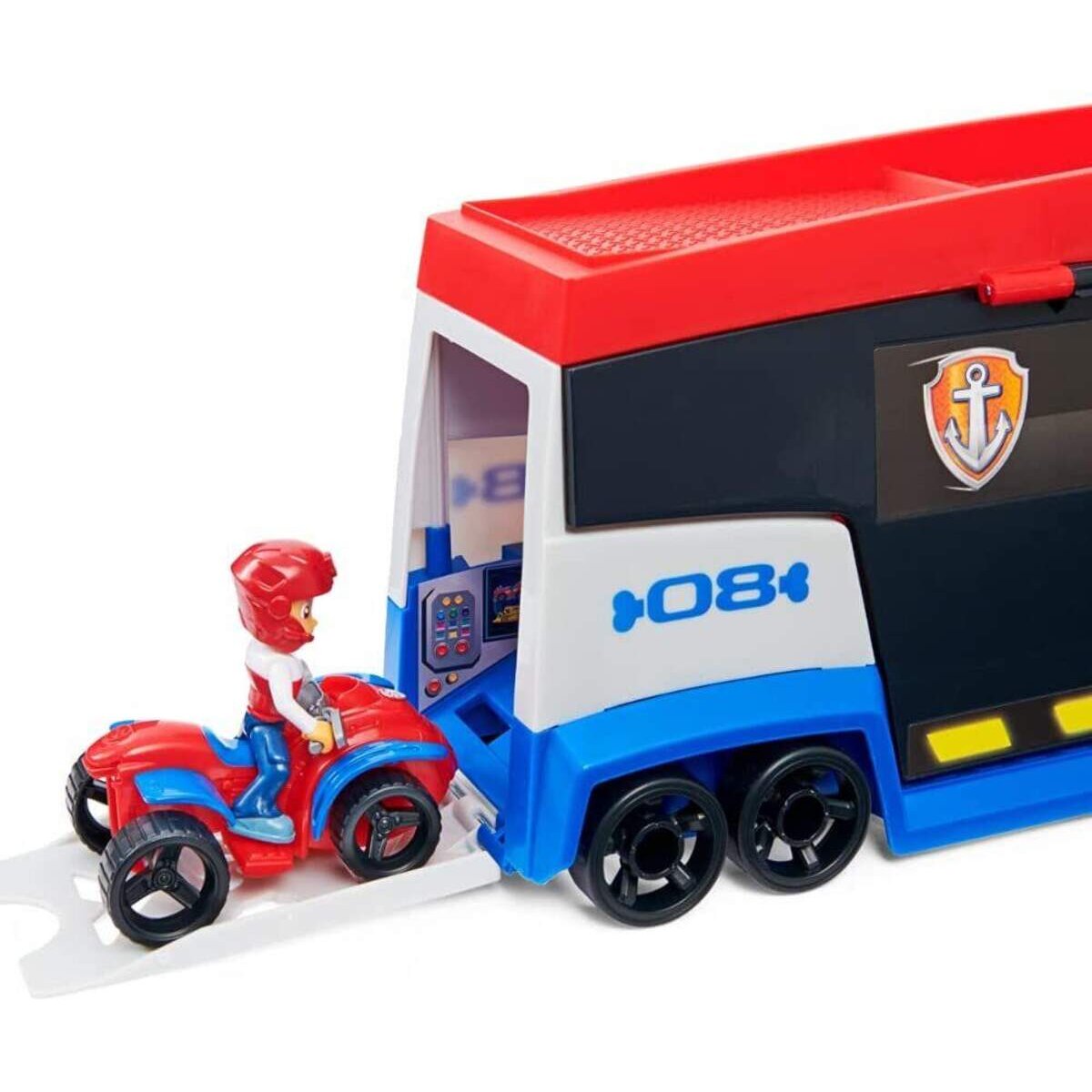 Spin Master Paw Patrol Teamfahrzeug Paw Patroller im aktualisierten Design, inkl. Ryder Figur und 1 Basis Fahrzeug