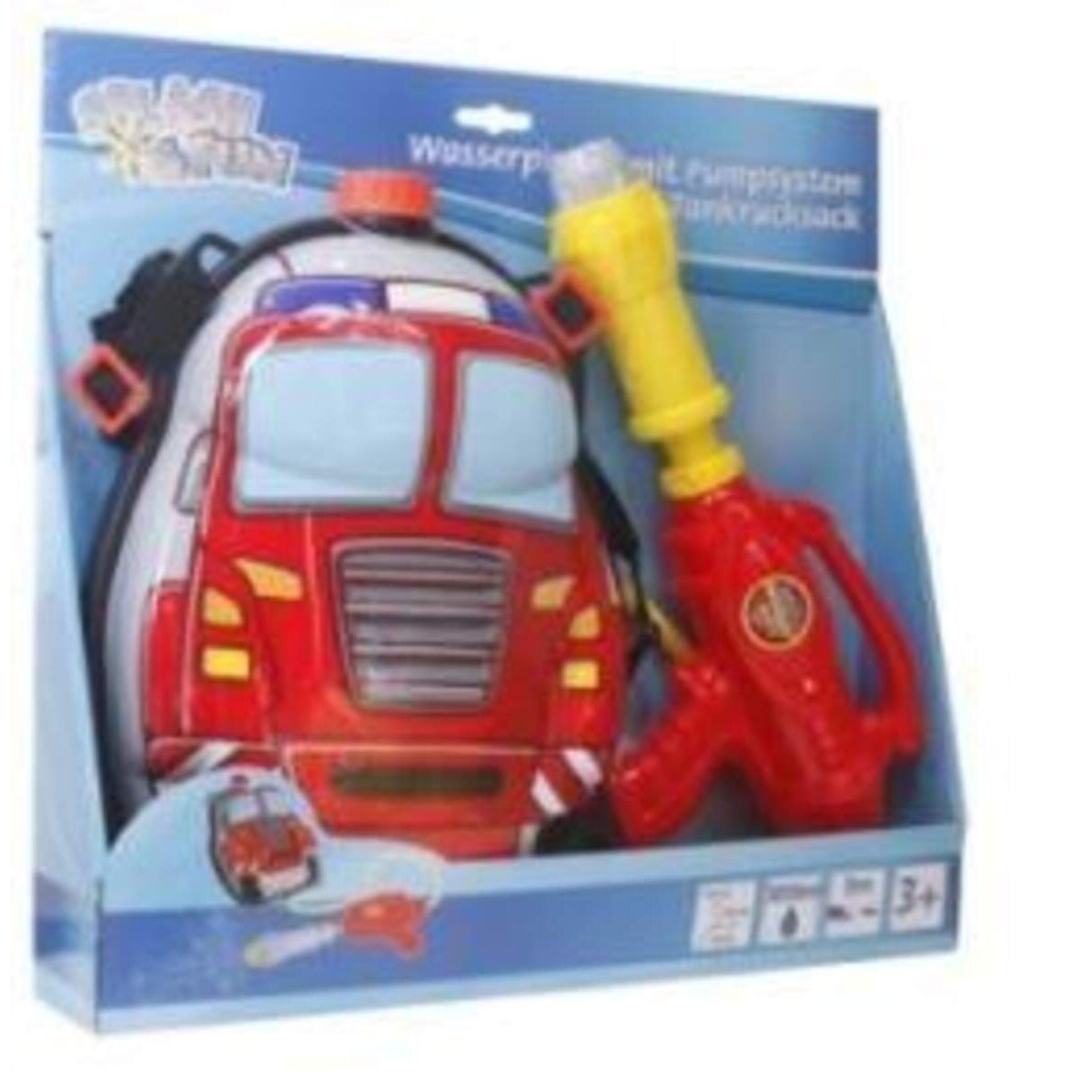 Splash & Fun Wasserpistole mit Pumpsystem und Tankrucksack