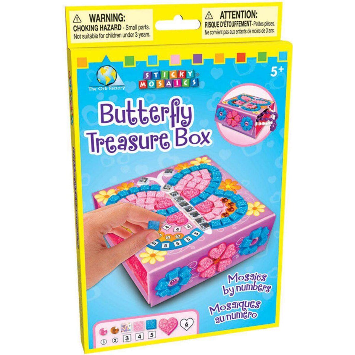 Sticky Mosaics Butterfly Treasure Box