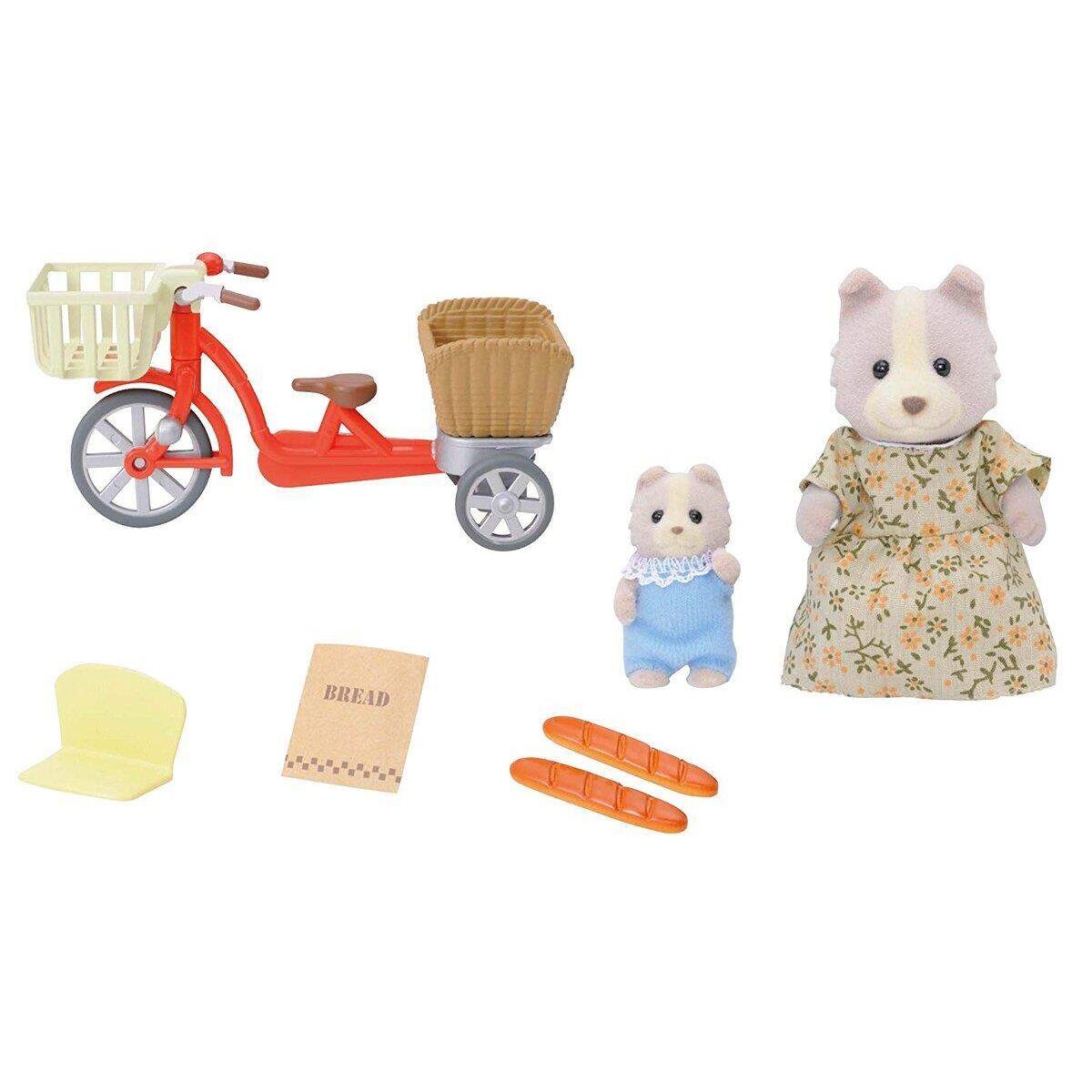 Sylvanian Families Fahrradfahren mit Mutter