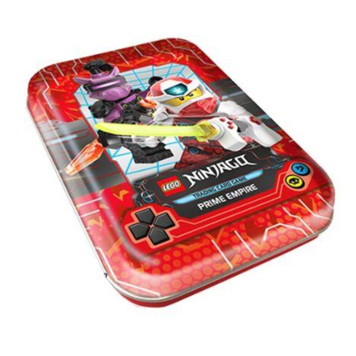 Top Media Lego Ninjago Serie V Prime Empire Mini Tin rot, 7 Booster und limitierte Goldkarte