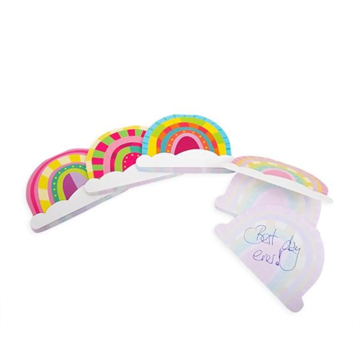 Trendhaus GOOD FEELINGS Mini-Blöckchen Regenbogen 40 Blatt, 1 Stück, 4-fach sortiert