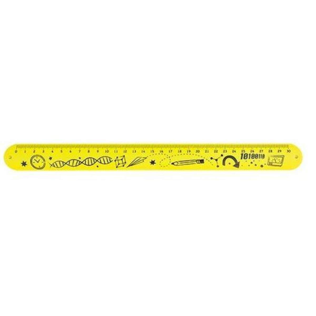 Trendhaus Relax&Be Clever Snap It- Lineal 30cm, 4-fach sortiert