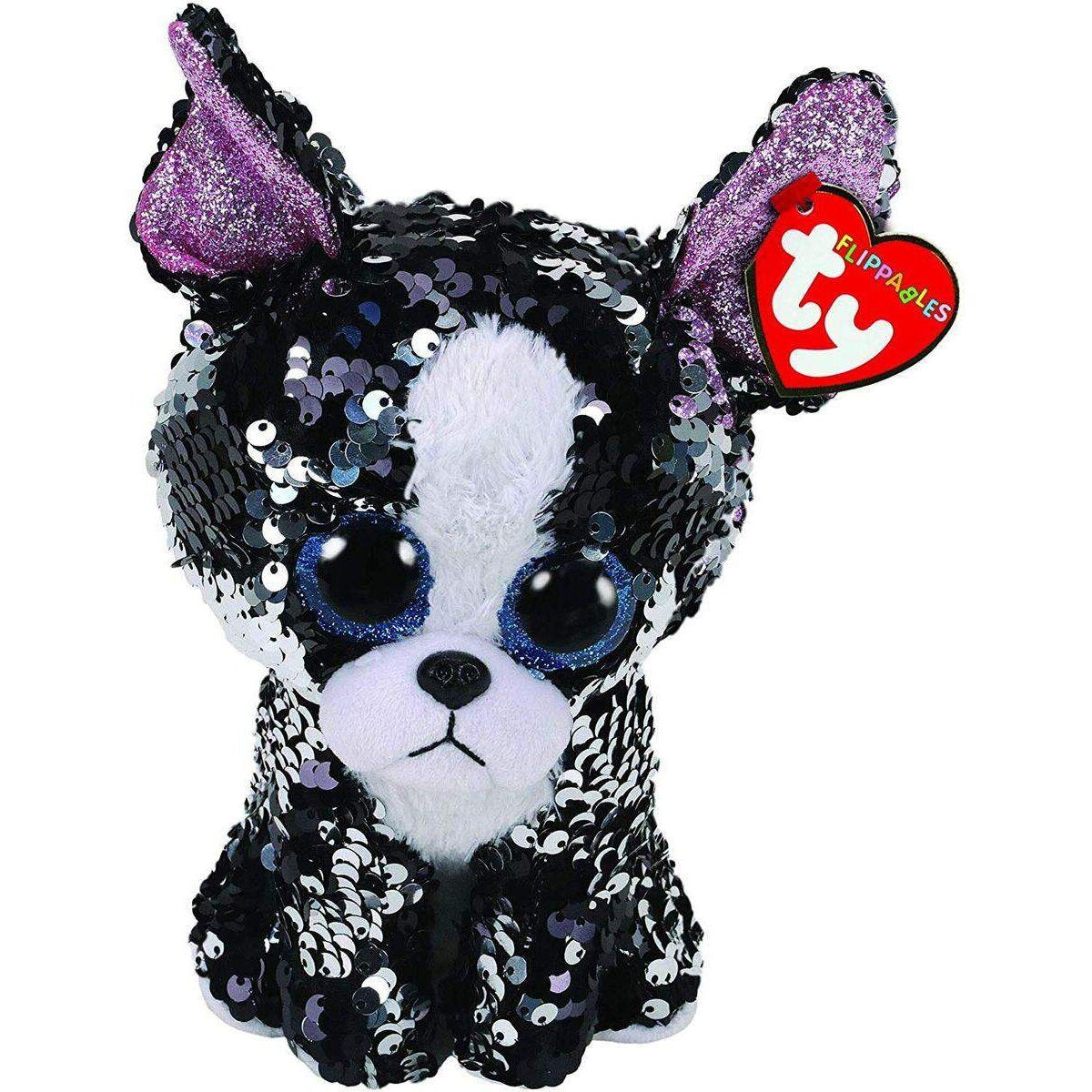 ty Beanie Boo Flippables Hund Portia, ca. 15 cm, mit Wendepailetten