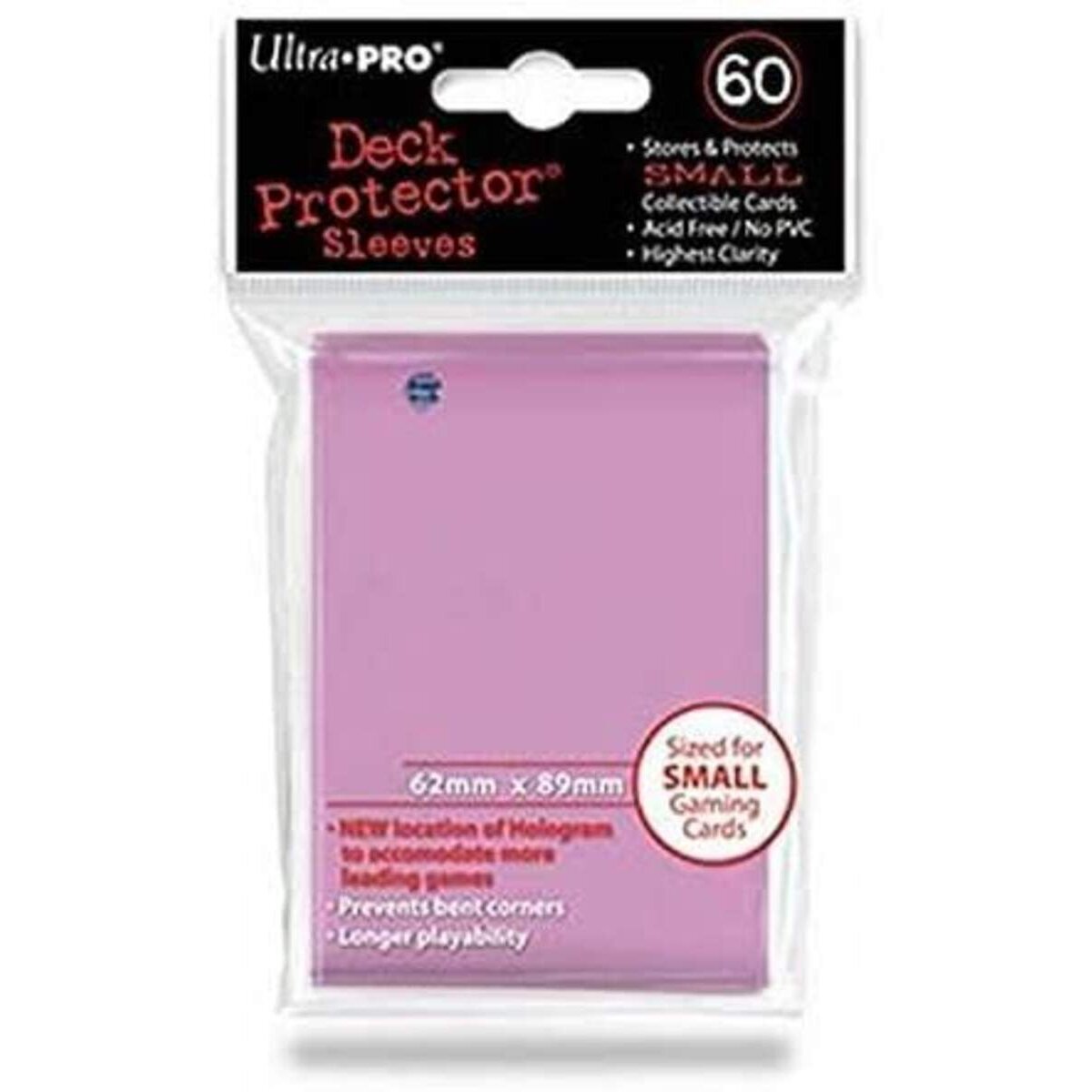 Ultra Pro Hüllen pink, 60 Stück