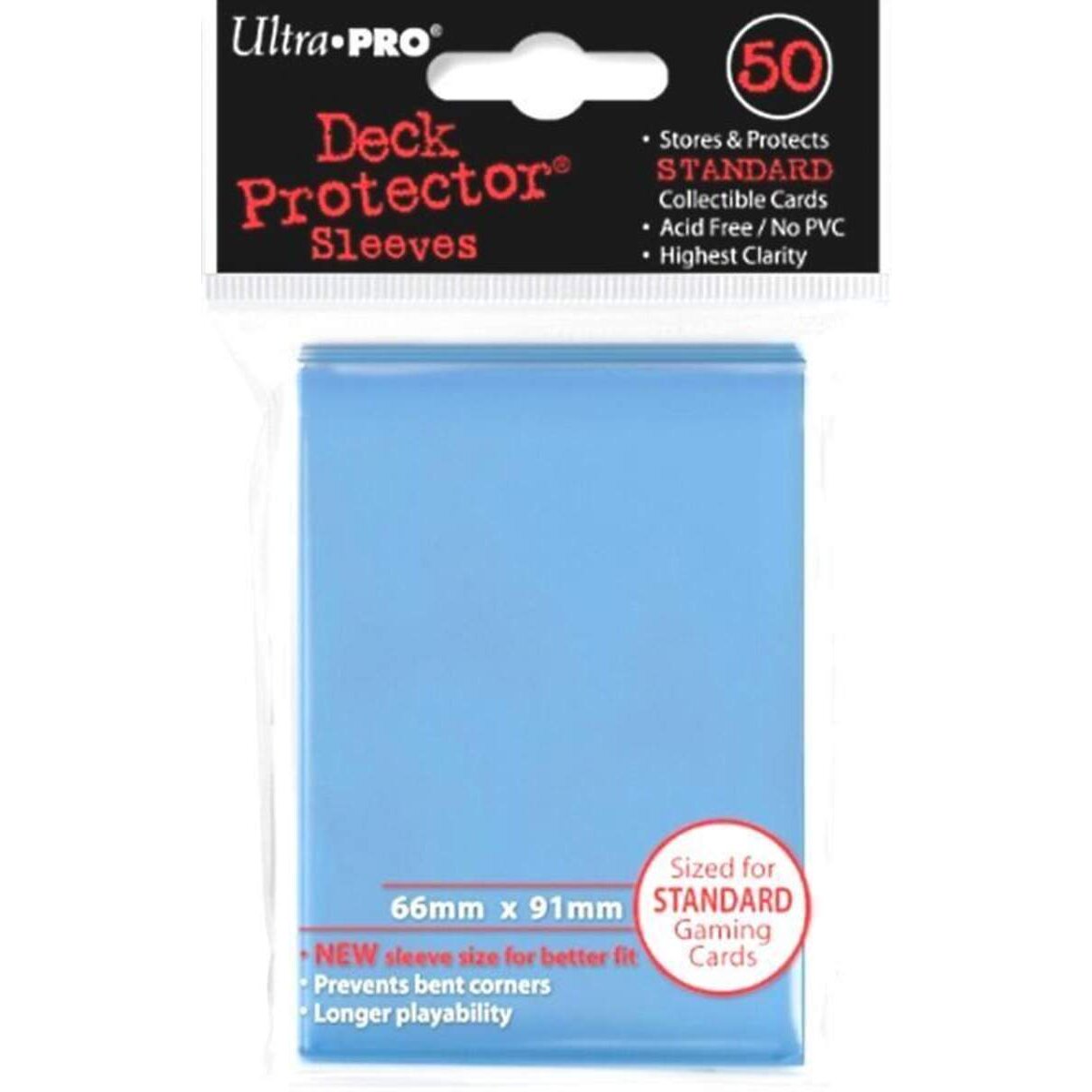 Ultra Pro Kartenhüllen Light Blue Protector, 50
