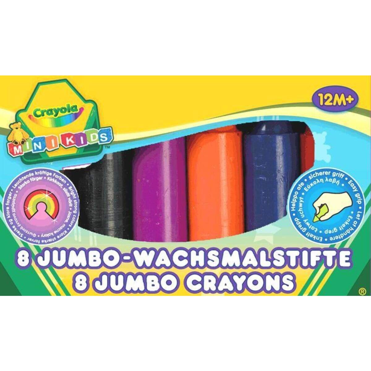 Vivid Crayola Jumbo Wachsmalstifte, 8 Stück