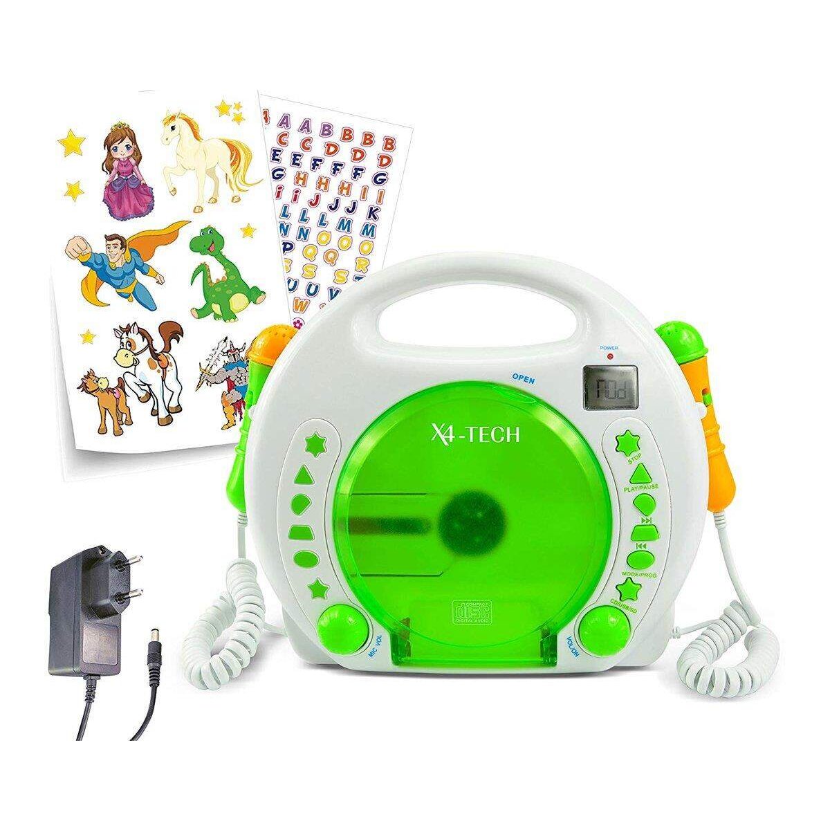 X4-TECH Bobby Joey Kinder CD-Player MP3 mit Akku