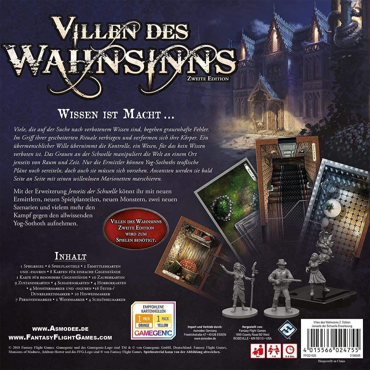 Asmodee Fantasy Flight Games Villen des Wahnsinns 2.Ed. - Jenseits der Schwelle