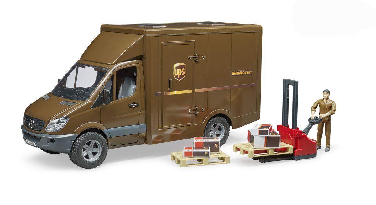 BRUDER® 5592 MB Sprinter UPS mit Fahrer und Zubehör