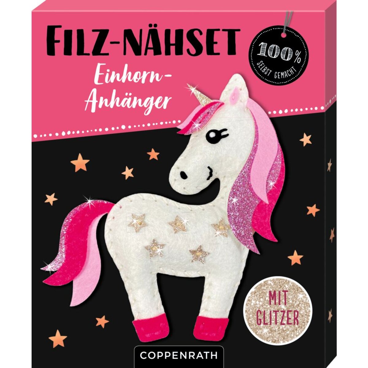 Coppenrath Verlag Filz-Nähset Einhorn-Anhänger (Sterne) - 100% s.g.