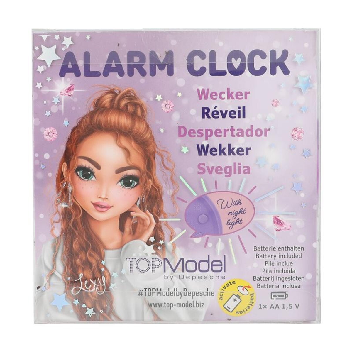 Depesche TOPModel Wecker GLITTER QUEEN
