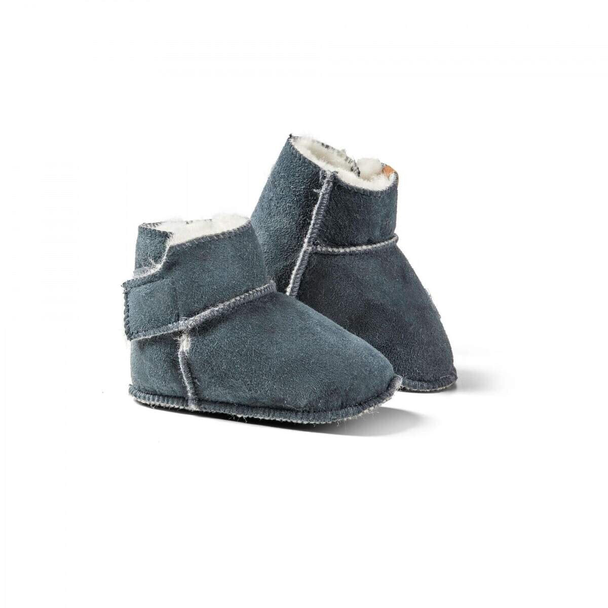 fellhof Babyschuh Kuschl aus Lammfell grau Größe 20/21