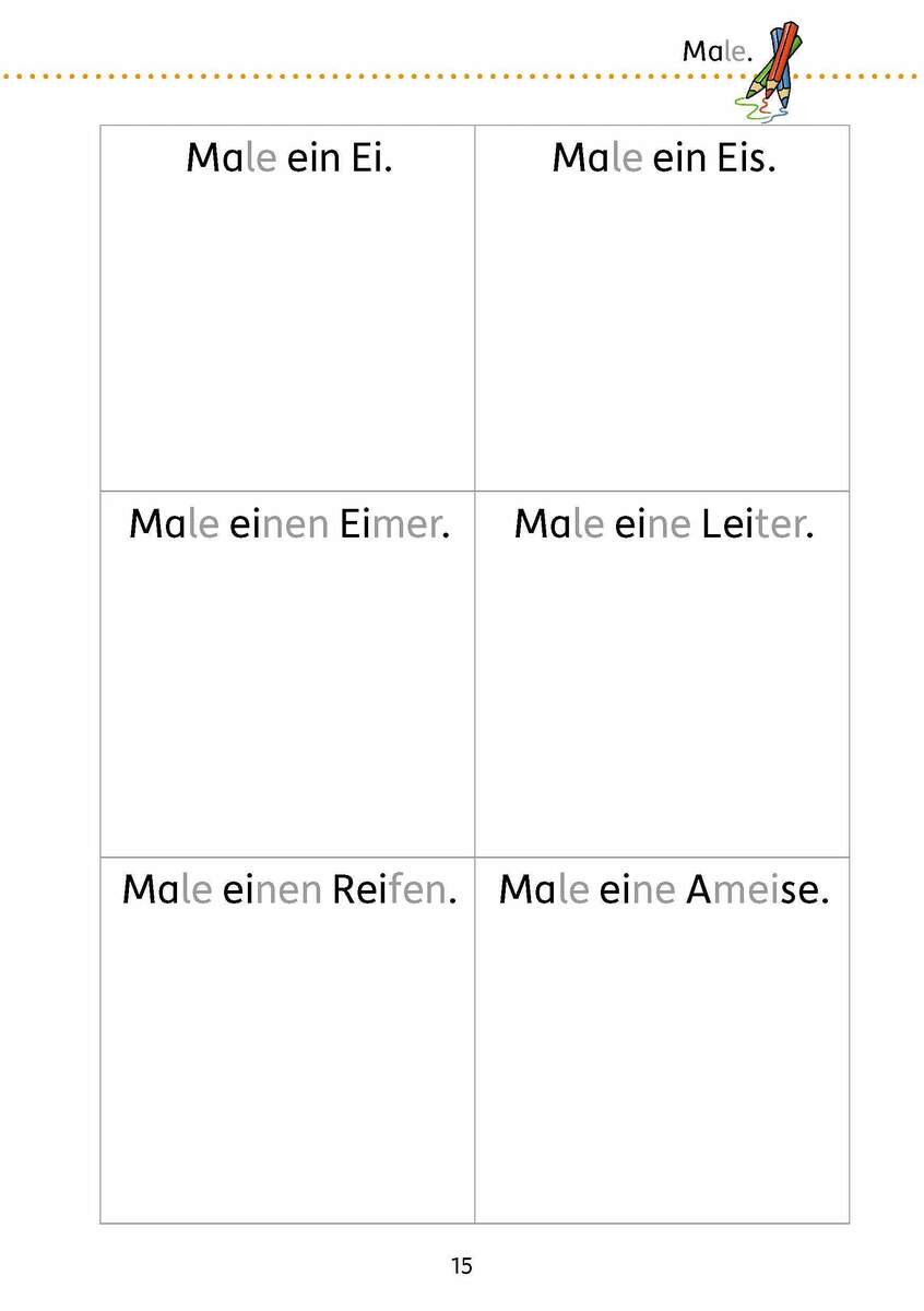Hauschka Verlag Mein Übungsheft Lesen – 1. Klasse: Vom Wort zum Satz, A5-Heft