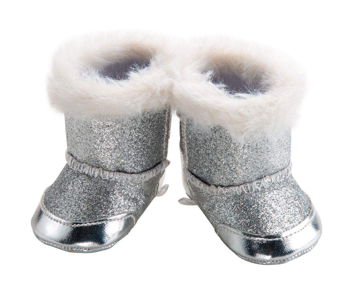Heless Silberstiefel für Puppen, Größe 38 45 cm