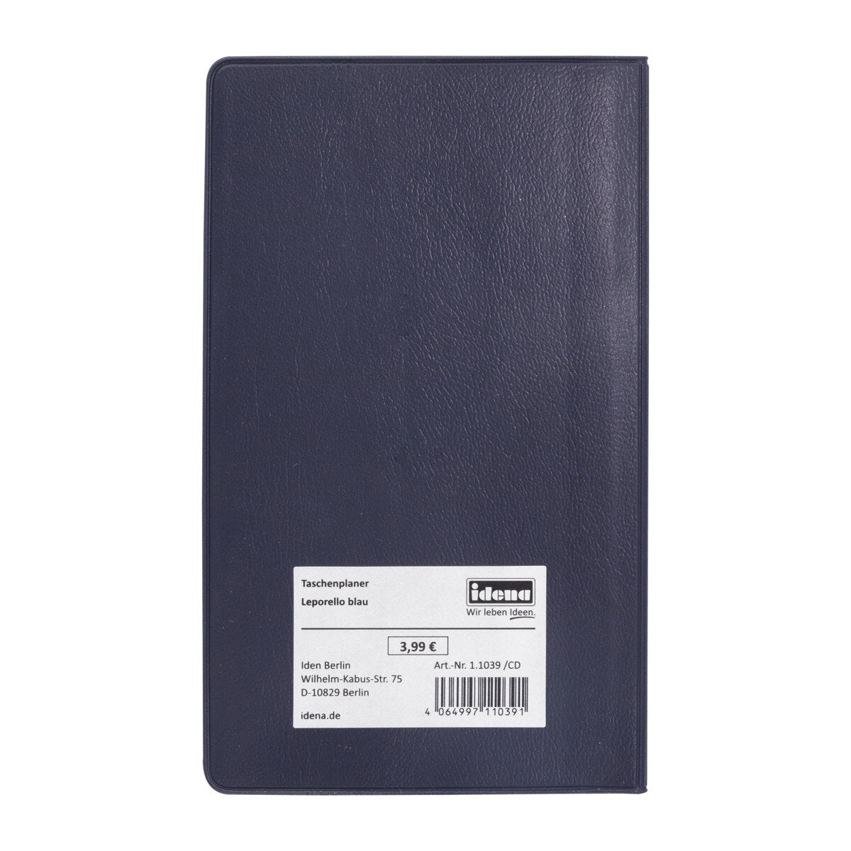 Idena Taschenplaner 2024, Leporello blau FSC-Mix