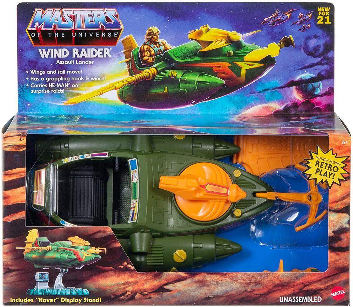 Masters of the Universe Wind Raider-Fahrzeug zum Spielen und Sammeln