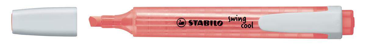 Textmarker - STABILO swing cool - Einzelstift - rot