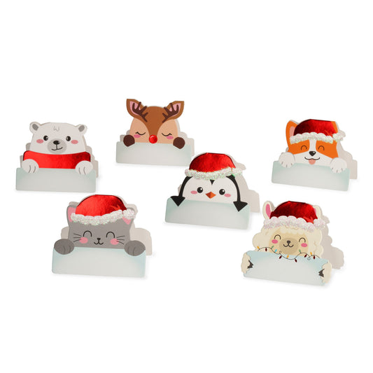 Legami Set 12 weihnachtliche Tischkarten - Christmas Place Cards