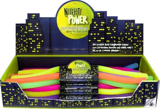 Trendhaus Powerschnur Glow in the Dark, sortiert