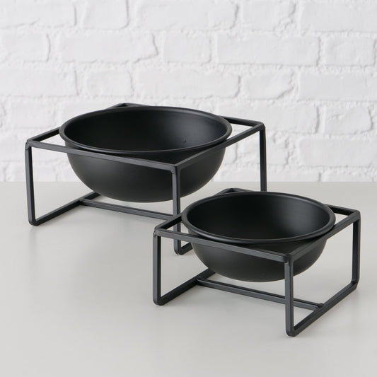 Boltze - Schale Saturn 2 tlg. Set, groß 19x10cm, klein 15x8 cm