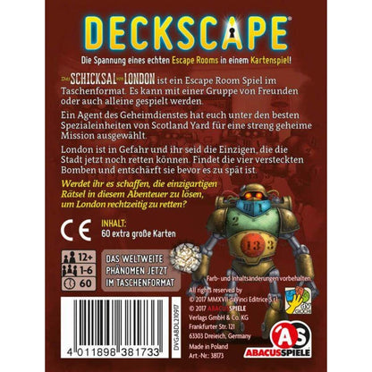 Asmodee Abacusspiele Deckscape Das Schicksal von London