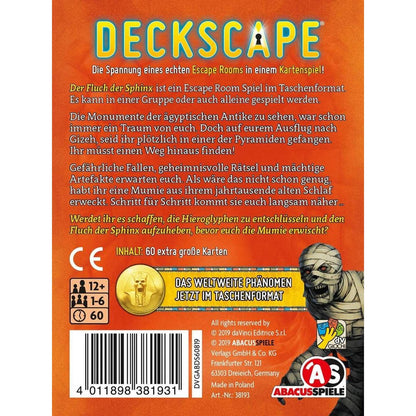 Asmodee Abacusspiele Deckscape Der Fluch der Sphinx