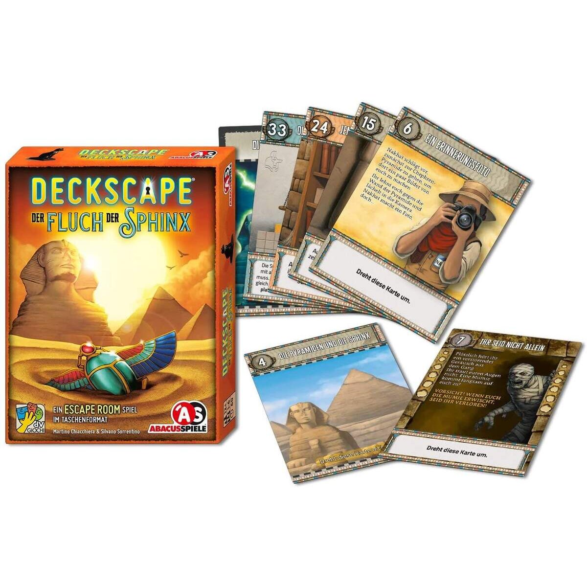 Asmodee Abacusspiele Deckscape Der Fluch der Sphinx