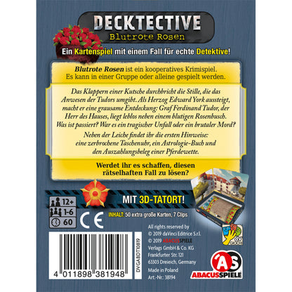 Asmodee Abacusspiele Decktective – Blutrote Rosen