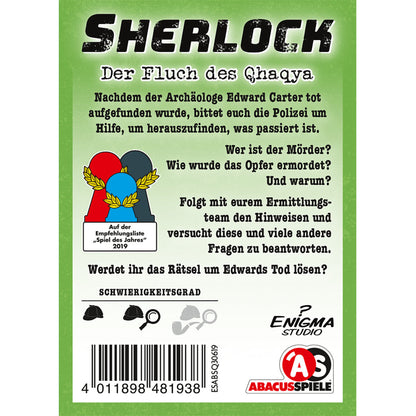 Asmodee Abacusspiele Sherlock – Der Fluch des Qhaqya