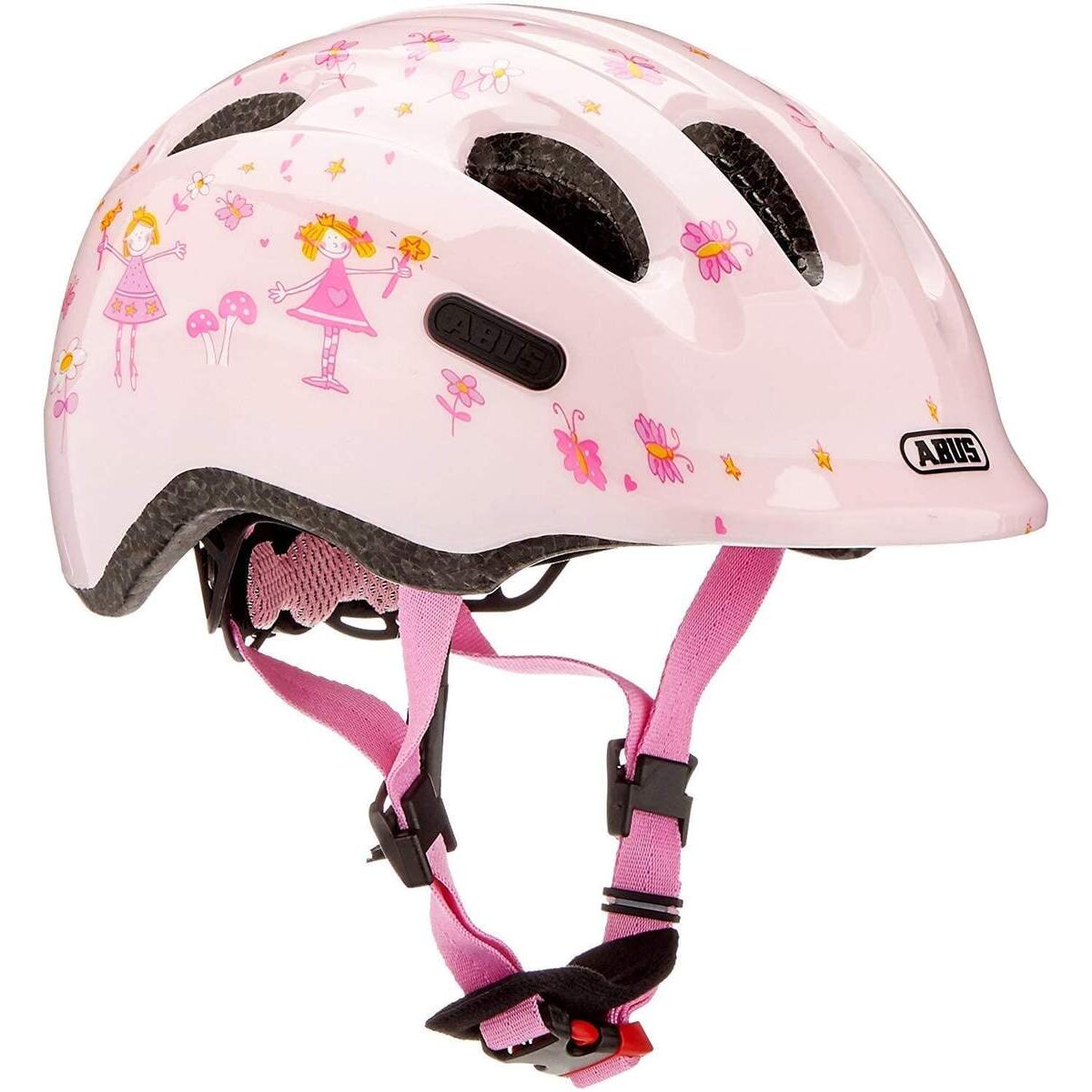ABUS Smiley 2.0 Kinderhelm Rose Princess, Größe S (45 - 50 cm)