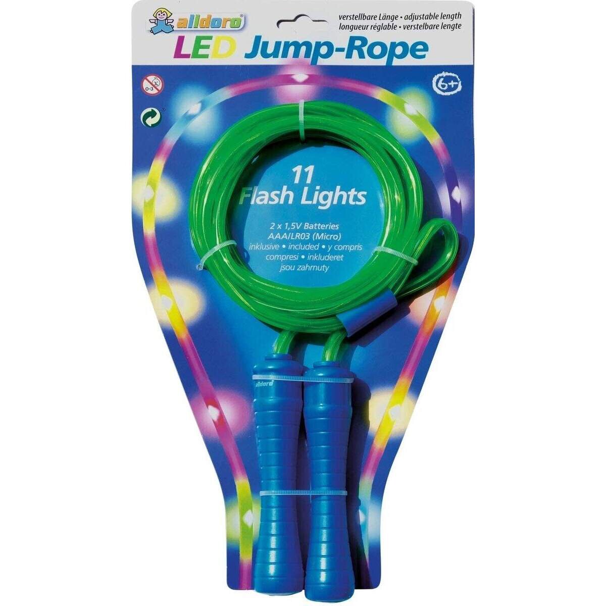 alldoro Springseil mit 11 LED's, 1 Stück, sortiert