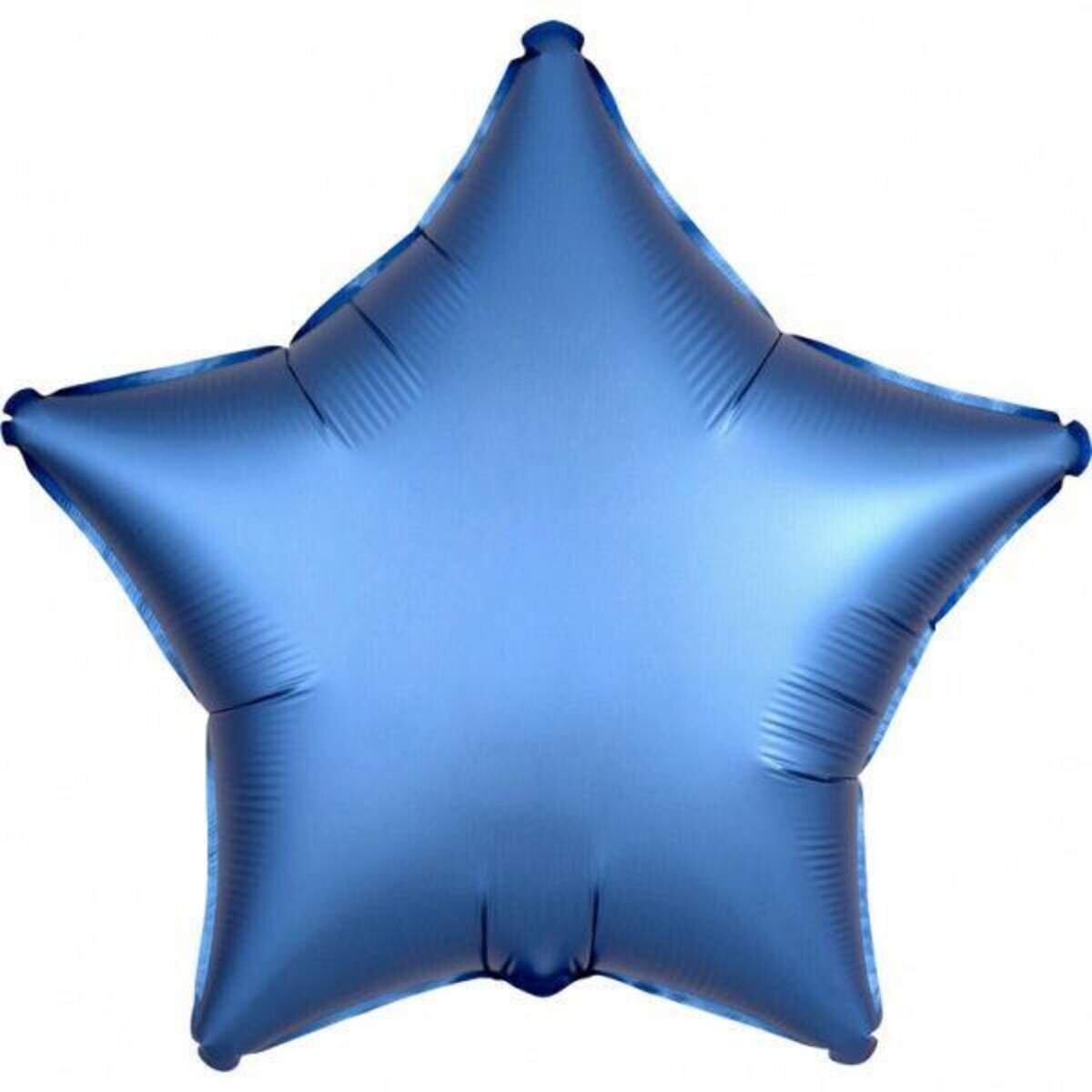 amscan Folienballon Stern Satin Luxe Azure