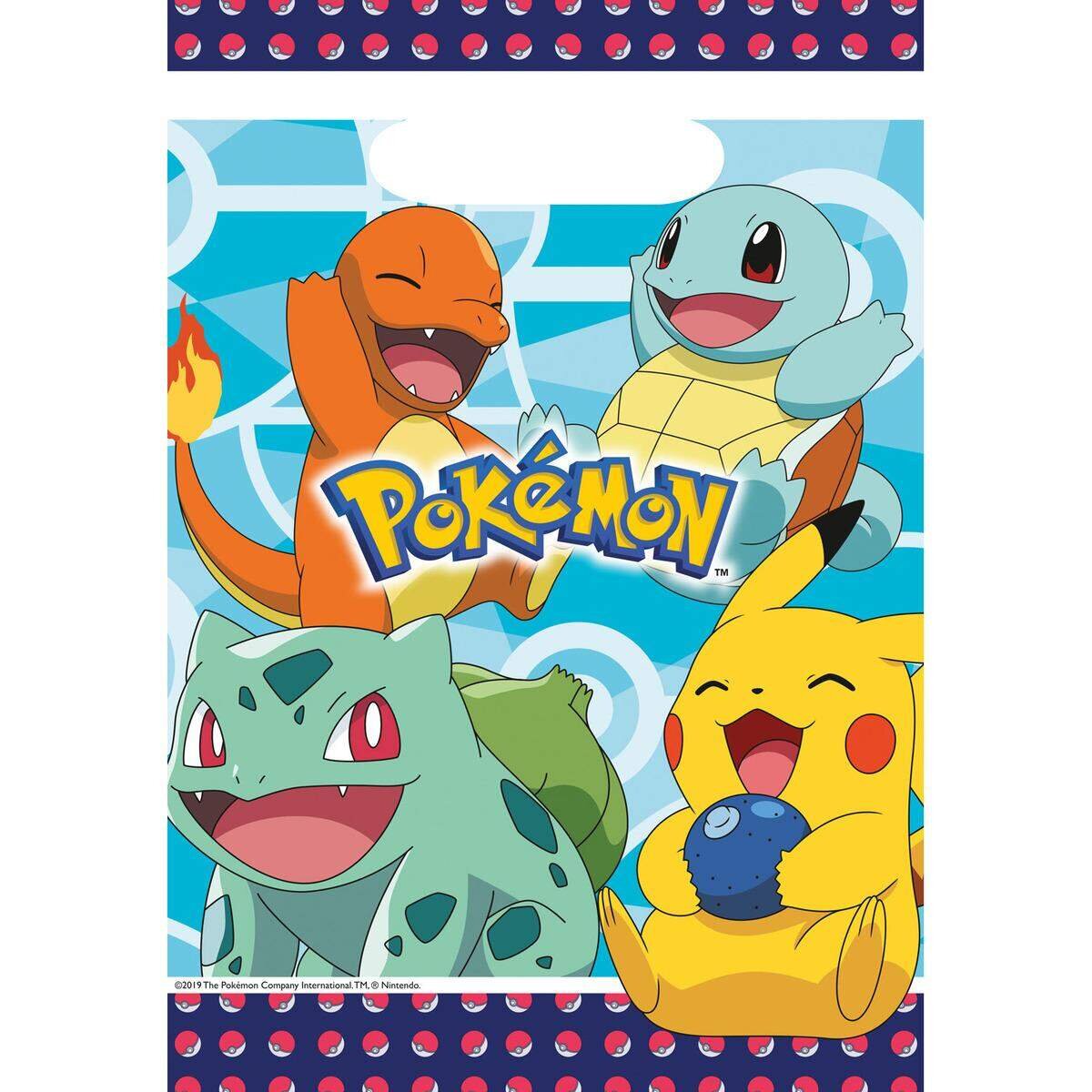 amscan Partytüten Pokemon 8 Stück 23x16cm