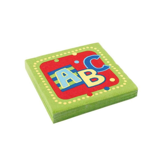 amscan Servietten Schulanfang 33x33cm, 20er