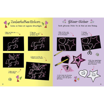 ars Edition ars kreativ Mein großes Kritzkatz Buch Glitzer