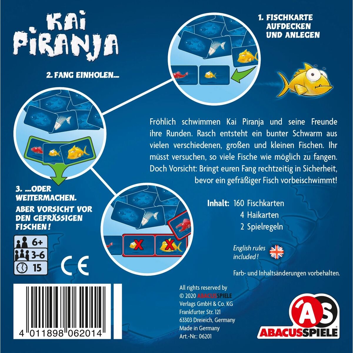 Asmodee Abacusspiele Kai Piranja