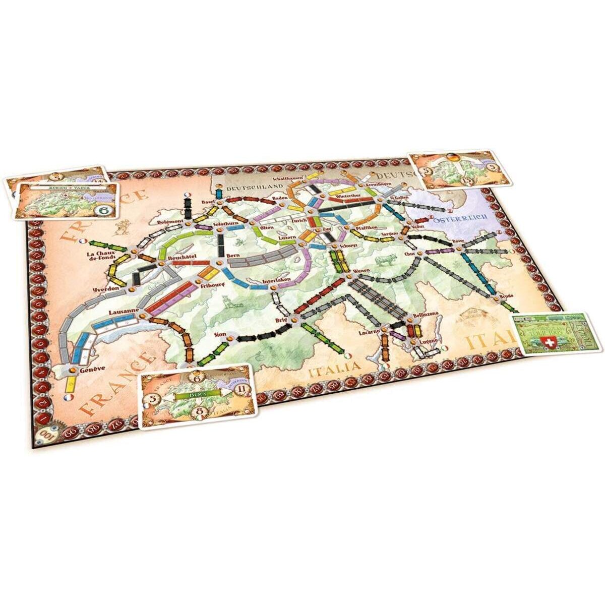 Asmodee Days of Wonder Zug um Zug - Indien + Schweiz (Map Collection 2)