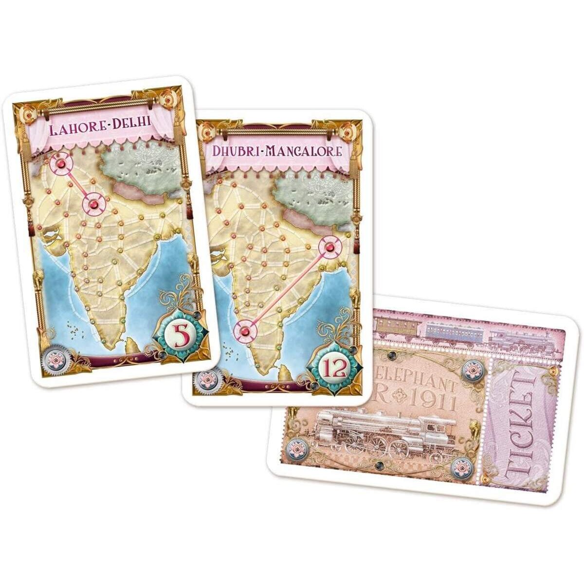 Asmodee Days of Wonder Zug um Zug - Indien + Schweiz (Map Collection 2)