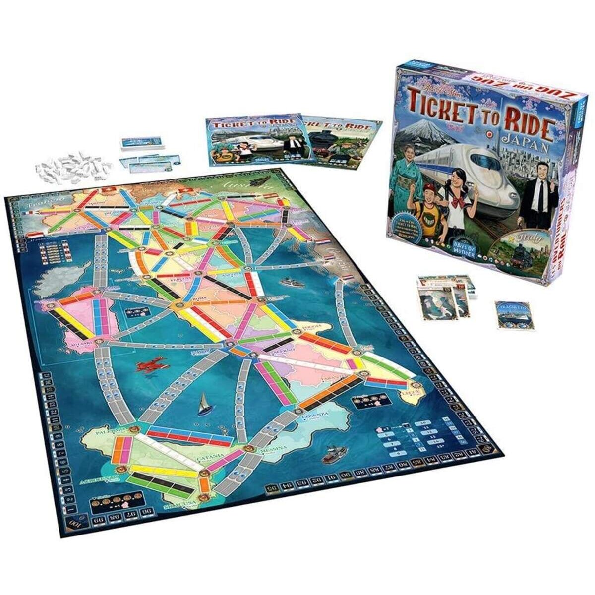 Asmodee Days of Wonder Zug um Zug Japan + Italien, Erweiterung
