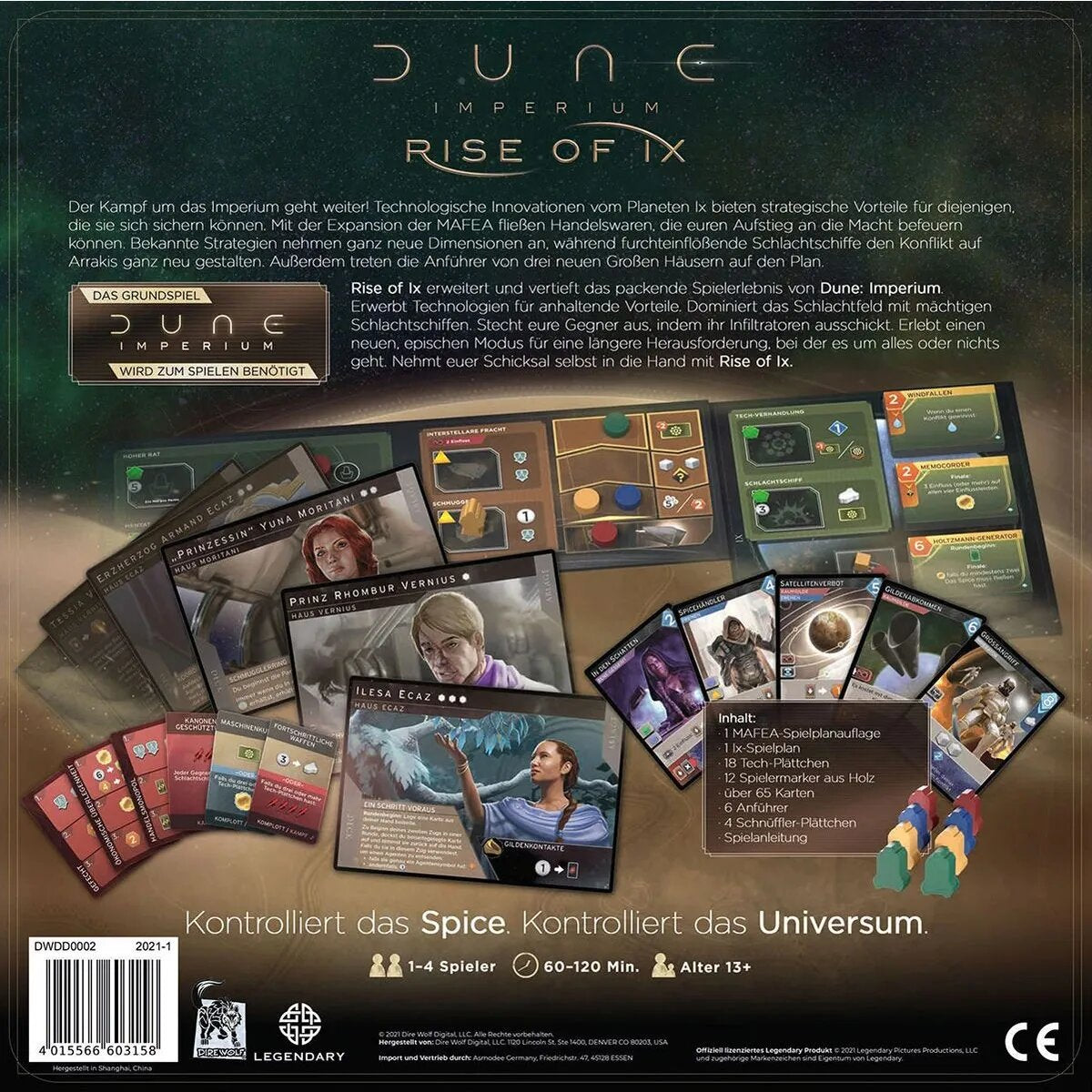 Asmodee Dire Wolf Digital Dune Imperium - Rise of Ix [Erweiterung]