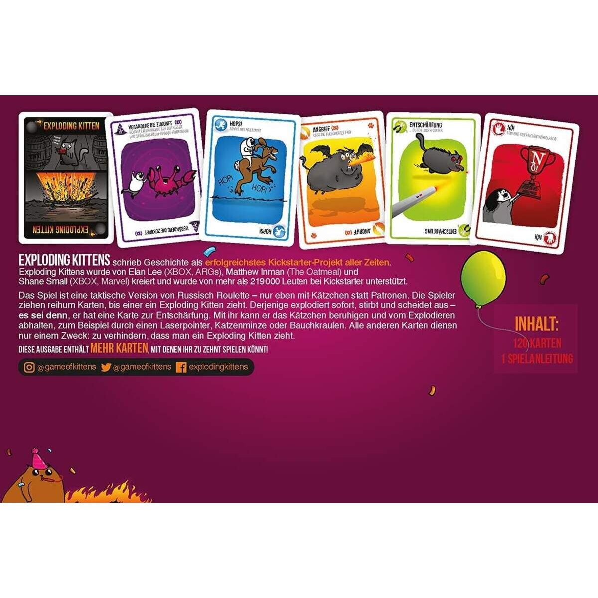 Asmodee Exploding Kittens Exploding Kittens Party-Pack