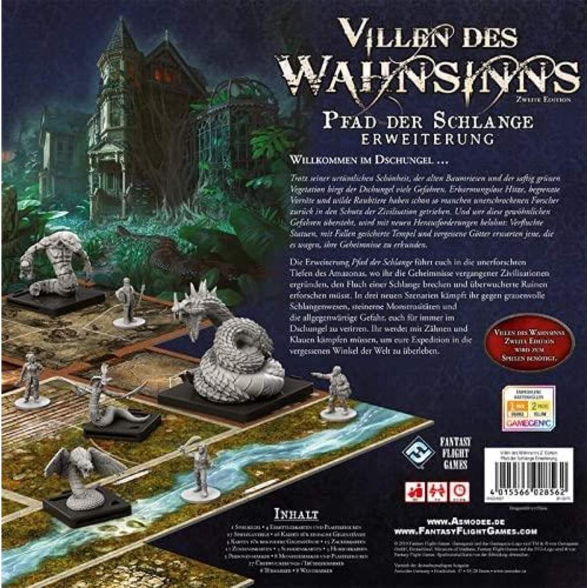 Asmodee Fantasy Flight Games Villen des Wahnsinns 2.Ed. - Pfad der Schlange