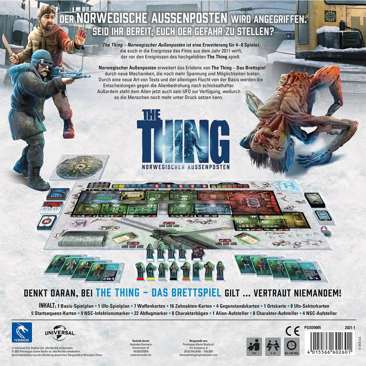 Asmodee Pendragon Game The Thing - Norwegischer Außenposten [Erweiterung]