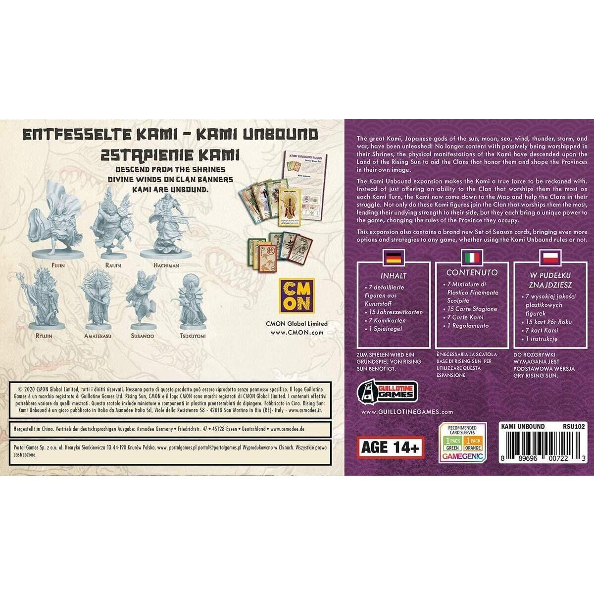 Asmodee Rising Sun-Entfesselte Kami, Erweiterung, Kennerspiel
