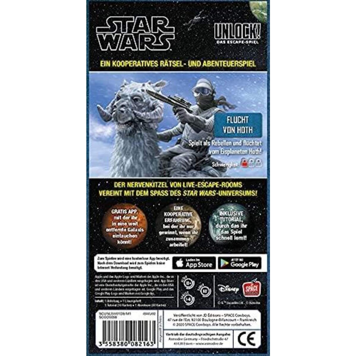 Asmodee Space Cowboys Unlock! - Star Wars Flucht von Hoth