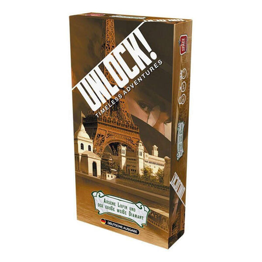 Asmodee Space Cowboys Unlock! - Arsène Lupin und der große weiße Diamant (Einzelszenario)