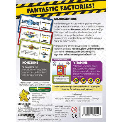 Asmodee Strohmann Games Fantastic Factories - Manufactions [Erweiterung]