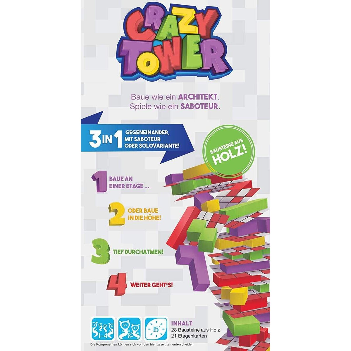 Asmodee Synapses Games Spiel Crazy Tower