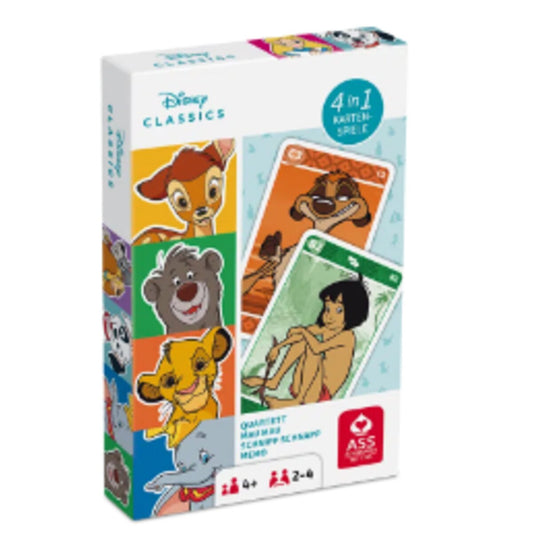 ASS Altenburger Diesney Classics Quartett 4 in 1, Kartenspiel